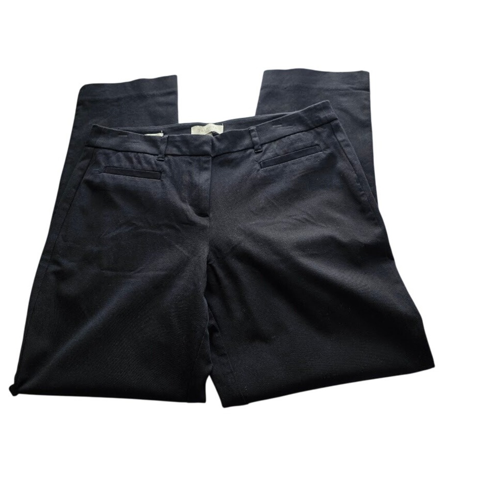Talbots Hampshire Ankle Pants 10 Women Excellent Black Stretch Career Casual